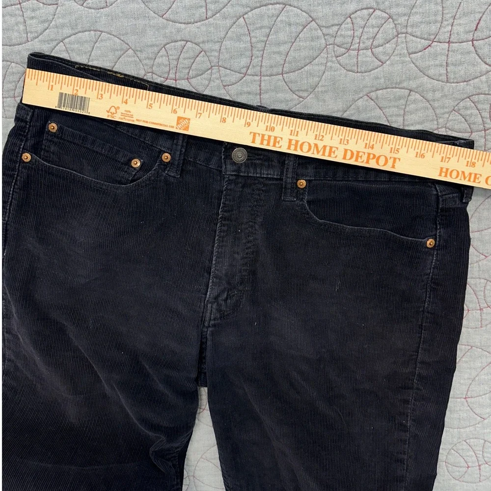 Levis 514 Corduroy Pants Black Slim Straight / Mens 34x36